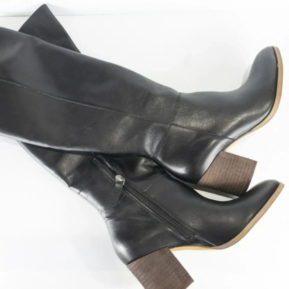 Corso Como Knee High Leather Boots - Picture 1 of 3